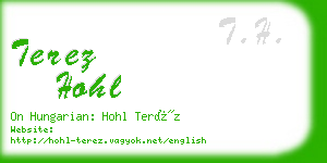 terez hohl business card